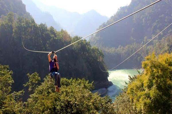 uttrakhand Tourism : zipline in rishikesh