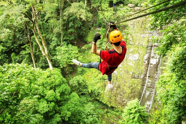 Uttarakhand Tourism : zipline in mussoorie